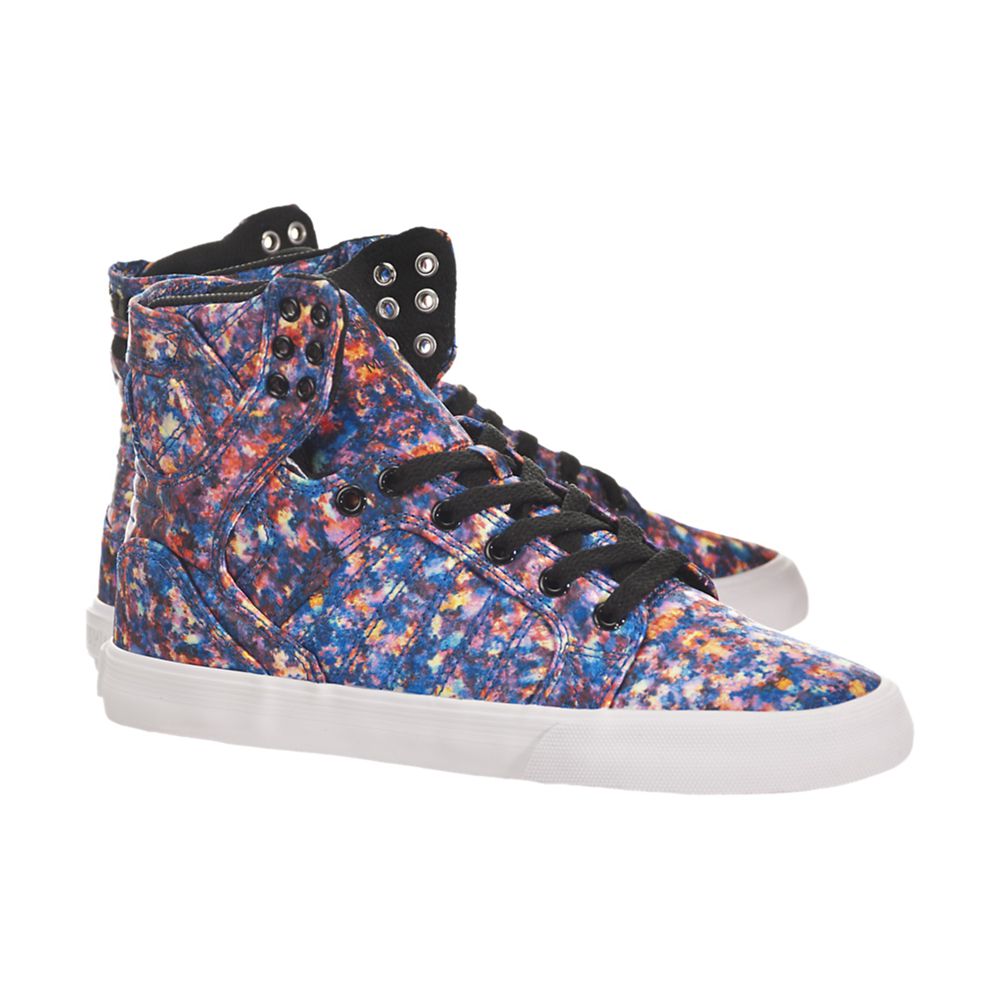 Baskets Montantes Supra SkyTop Multicolore Pastel/White Femme | IRJ-97220692